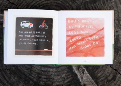 Page 3 of Bicycle Sentences book